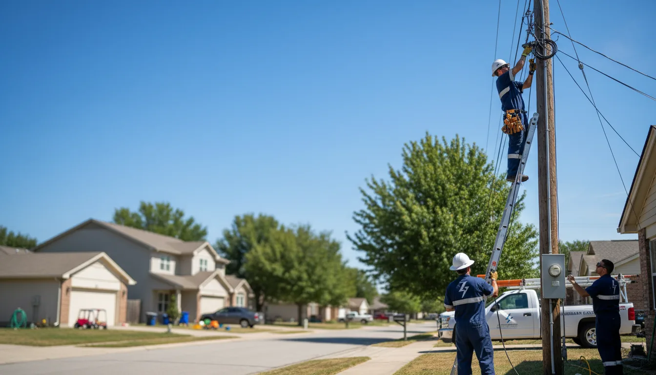 Residential electrician providing installation services in Hiram, GA